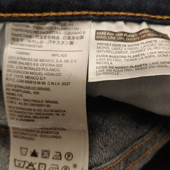 Levi's Women's Size 32x30 Denim Blue Leggings - Picture 4 of 7